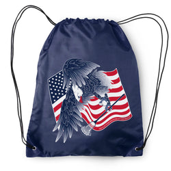 Guys Lacrosse Drawstring Backpack - Lacrosse Eagle