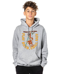 Guys Lacrosse Hooded Sweatshirt - Play Hard, Chill Easy