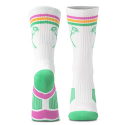 Lacrosse Mid-Calf Socks - Crossed Sticks - Miami