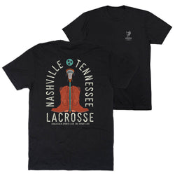 Guys Lacrosse Short Sleeve T-Shirt - Nashville Lacrosse (Back Design)
