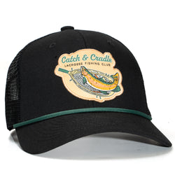 Lacrosse Trucker Hat - Catch & Cradle Lacrosse Fishing Club