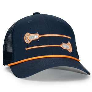 Lacrosse Trucker Hat - Riley - Navy