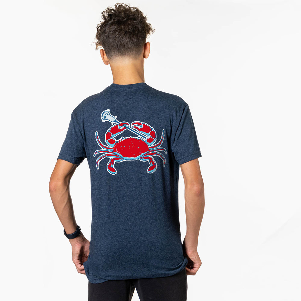 Guys Lacrosse Short Sleeve T-Shirt - Bayside Lacrosse (Back Design)