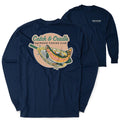 Guys Lacrosse Tshirt Long Sleeve - Catch and Cradle (Back Design)