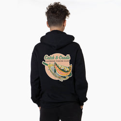 Guys Lacrosse Hooded Sweatshirt - Catch and Cradle (Back Design)