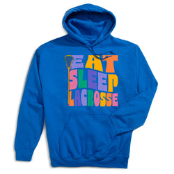 Girls Lacrosse Hooded Sweatshirt - Girls Eat Sleep Lacrosse