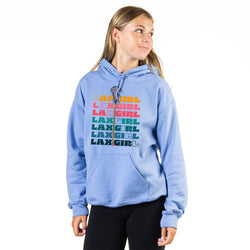 Girls Lacrosse Hooded Sweatshirt - Lax Girl Remix