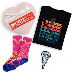 Girls Lacrosse Valentine Heart Sportzbox - Heart of a LAX Girl