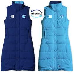 Home & Away Girls Lacrosse Mom Reversible Puffer Jacket (Long)