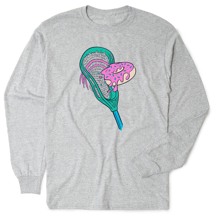 Guys Lacrosse Tshirt Long Sleeve - Lacrosse Donut