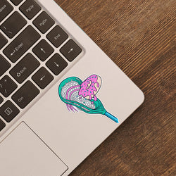 Guys Lacrosse Sticker - Donut Lacrosse