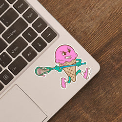 Guys Lacrosse Sticker - Ice Cream Lacrosse