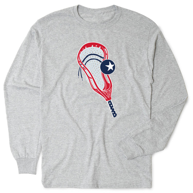 Guys Lacrosse Tshirt Long Sleeve - Stars and Sticks Lacrosse