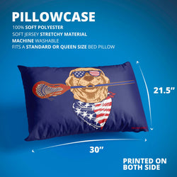Guys Lacrosse Pillowcase - Freedom Hound