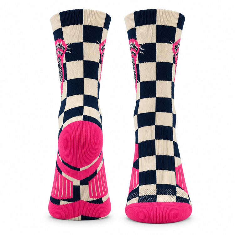 Lacrosse Woven Mid-Calf Socks - Checkmate