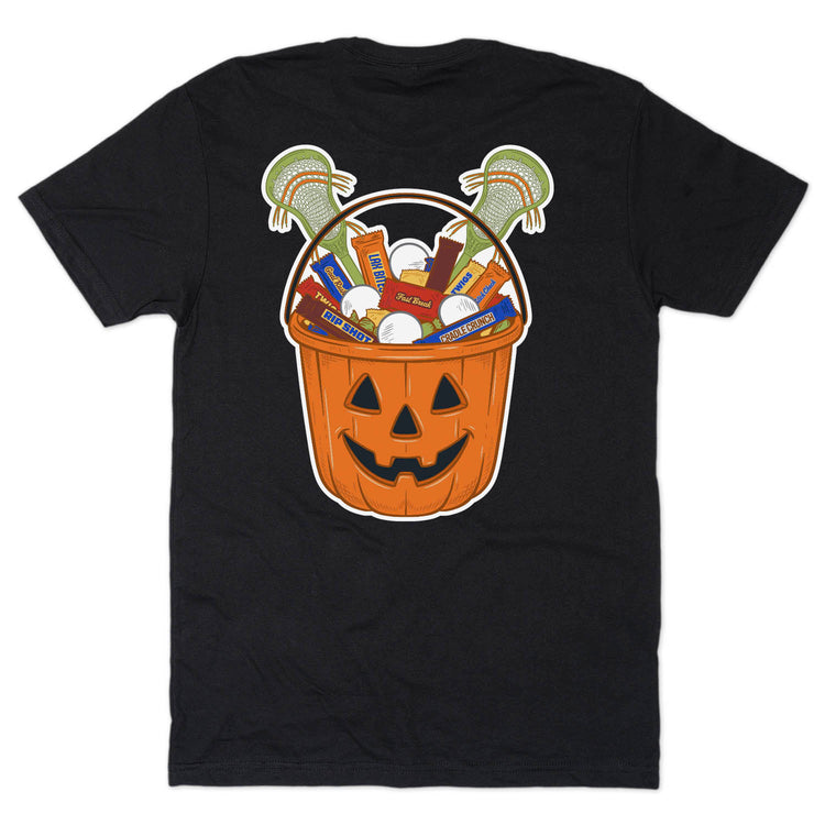 Lacrosse Short Sleeve T-Shirt - Trick-or-Treat Lacrosse (Back Design)