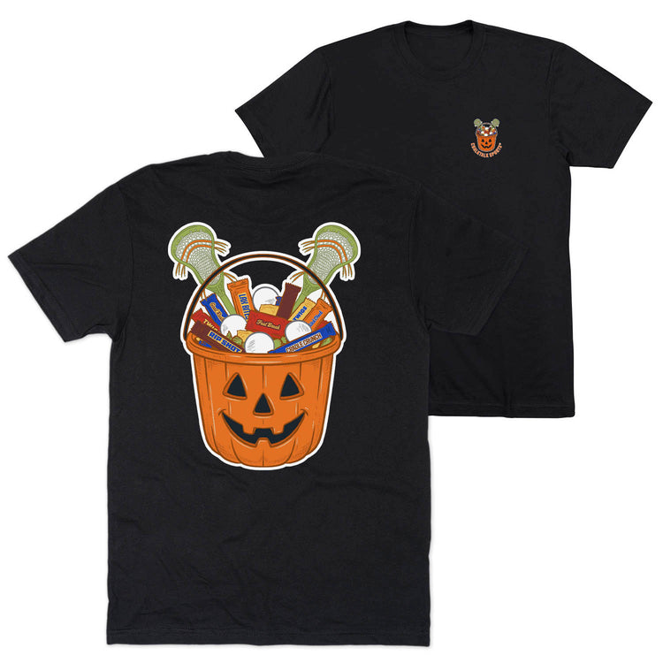 Lacrosse Short Sleeve T-Shirt - Trick-or-Treat Lacrosse (Back Design)