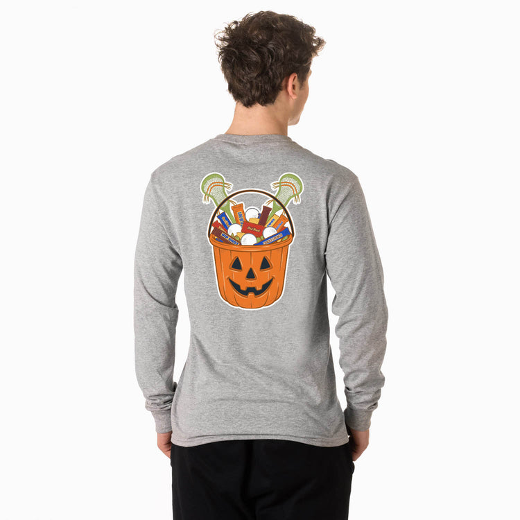Lacrosse Tshirt Long Sleeve - Trick-or-Treat Lacrosse (Back Design)