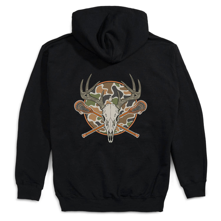 Guys Lacrosse Hooded Sweatshirt - Big Game Lacrosse (Back Design)