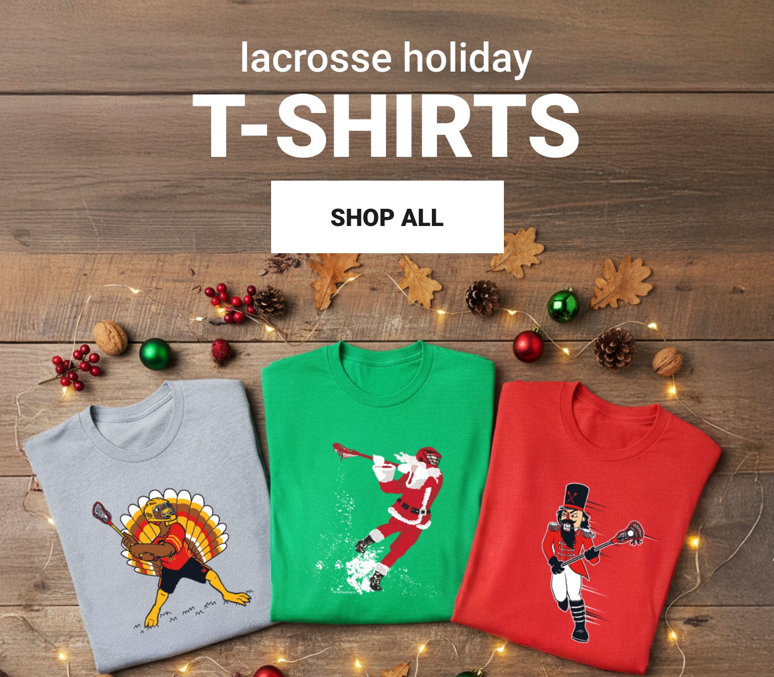 Lacrosse Holiday tee