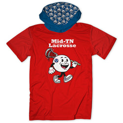 Lacrosse Lightweight Short Sleeve ShieldDri Hoodie - Mid TN Lacrosse