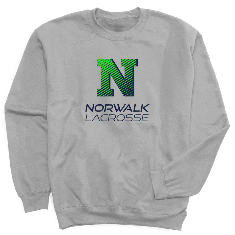 Lacrosse Gameday Crewneck Sweatshirt - Norwalk - Gray