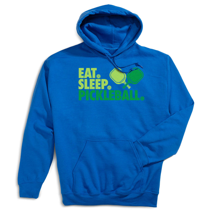Pickleball Hooded Sweatshirt - Eat. Sleep. Pickleball [Adult Medium/Royal] - SS