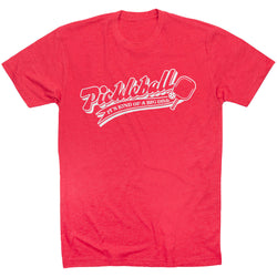 Pickleball Short Sleeve T-Shirt - Kind Of A Big Dill [Youth Large/Red] - SS