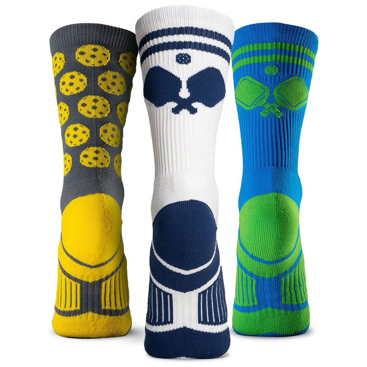 Pickleball Woven Mid-Calf Sock Set - Dink Shot
