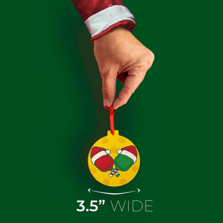 Pickleball Ceramic Ornament - HoHoHo