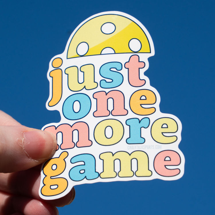Pickleball Sticker - Just One More Game