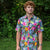 Pickleball Performance Short Sleeve Button Down Shirt - Aloha