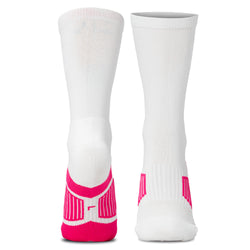 Pickleball Mid-Calf Socks - Paddle - Pink