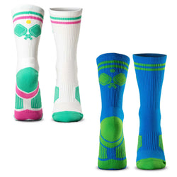 Pickleball Woven Mid-Calf Sock Set - Sideline