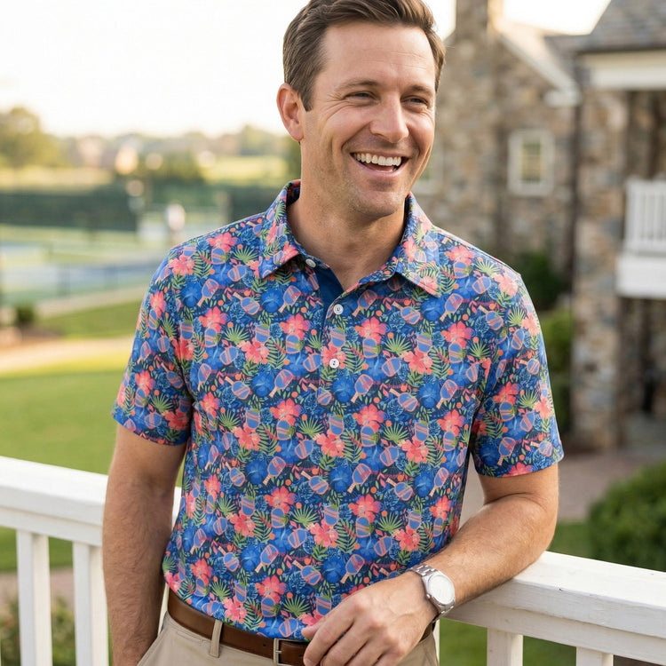 Pickleball Short Sleeve Polo - Aloha