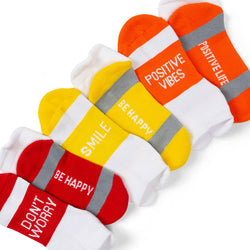 Socrates® Woven Performance Sock Set - Stay Smiling