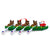 Rowing Reindeer Resin Ornament