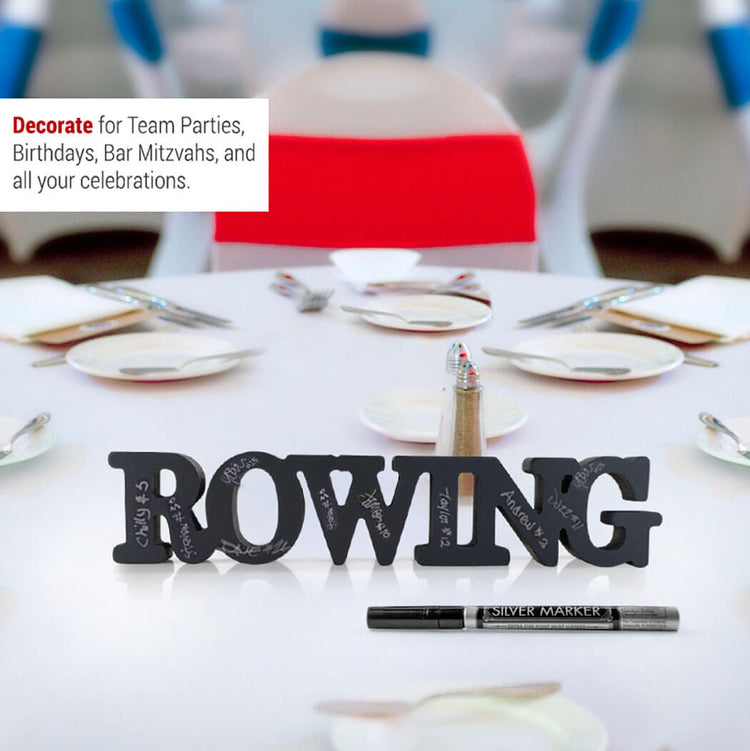 Rowing Ready For Team Autograph Wood Words