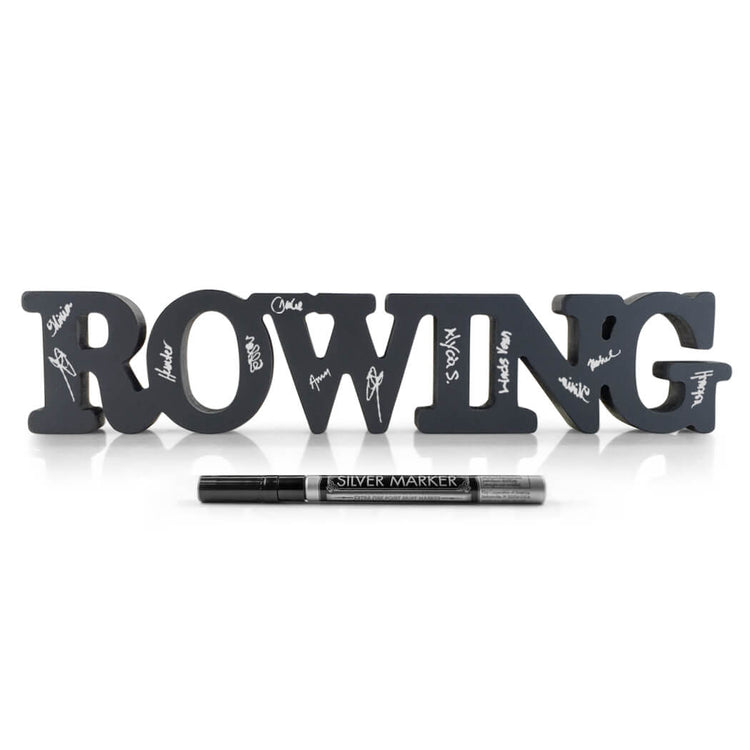 CTS Rowing Ready For Team Autograph Wood Words