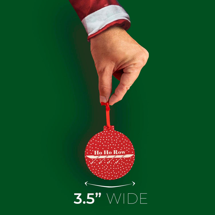 Crew Round Ceramic Ornament - Ho Ho Row