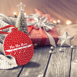 Crew Round Ceramic Ornament - Ho Ho Row