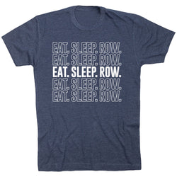 Crew T-Shirt Short Sleeve Eat. Sleep. Row. [Navy/Youth Medium] - SS