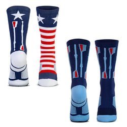 Crew Woven Mid-Calf Sock Set - Starboard