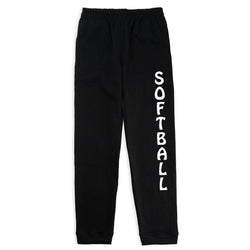 Softball Fleece Sweatpants - Softball [Black/Youth Medium] - SS