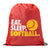 Softball Sport Pack Cinch Sack Eat. Sleep. Softball. [Red] -SS
