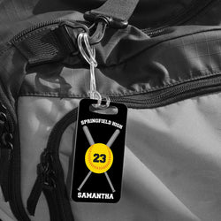 Softball Bag/Luggage Tag - Personalized Team Crossed Bats