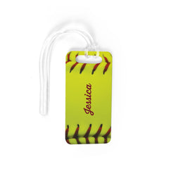 Softball Bag/Luggage Tag - Personalized Stitches