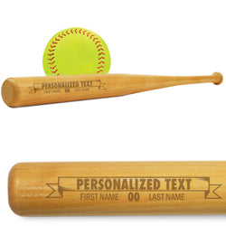 Engraved Mini Softball Bat - Banner