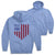 Softball Hooded Sweatshirt - No Place Like Home(Back Design) [Adult Small/Carolina] - SS