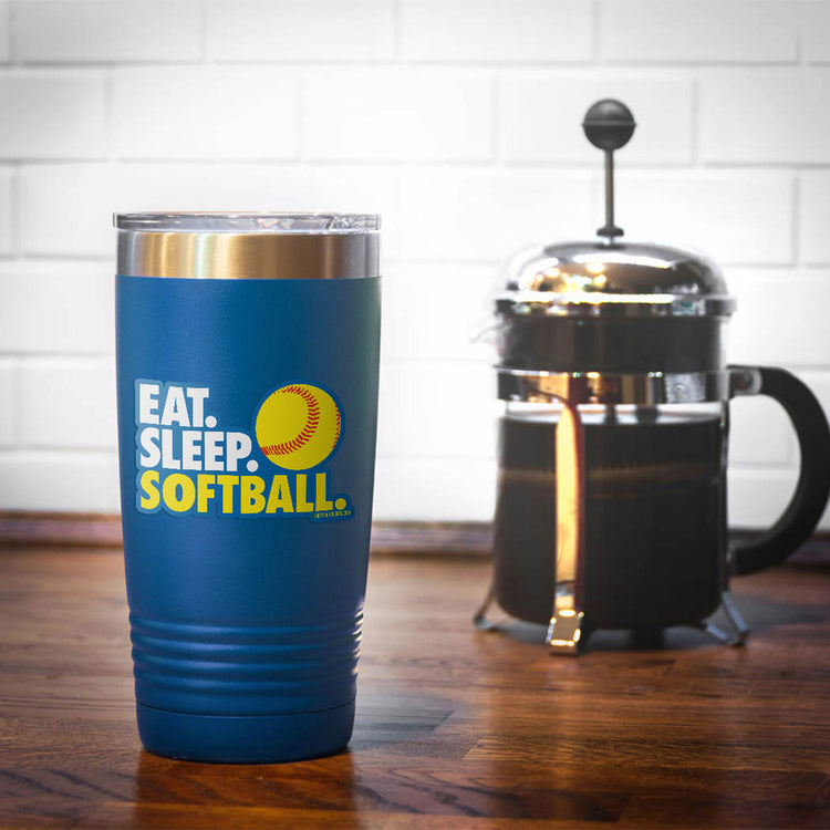 Softball Sticker - Eat Sleep Softball
